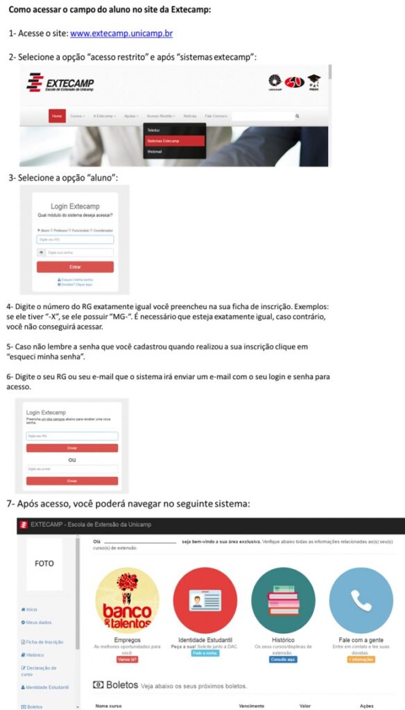 Declaração de matricula