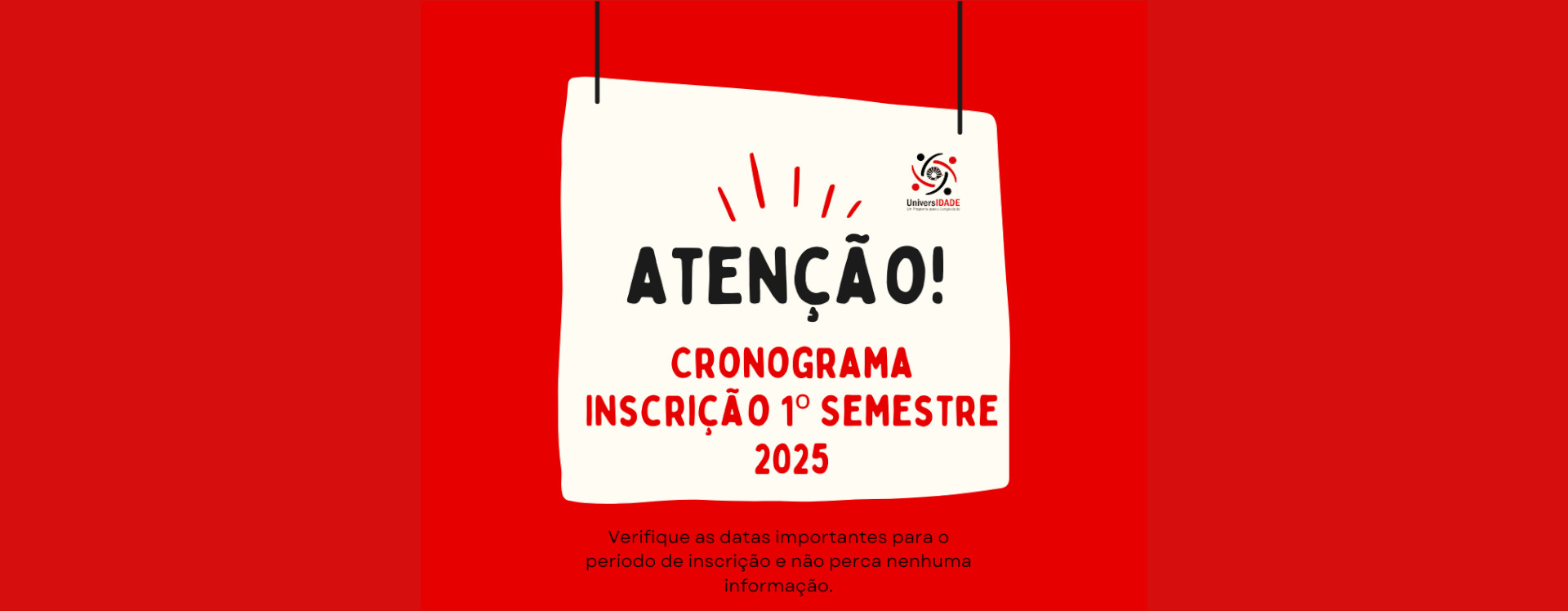 Programa UniversIDADE inscrições