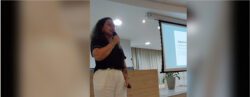 Ivone ministrando palestra