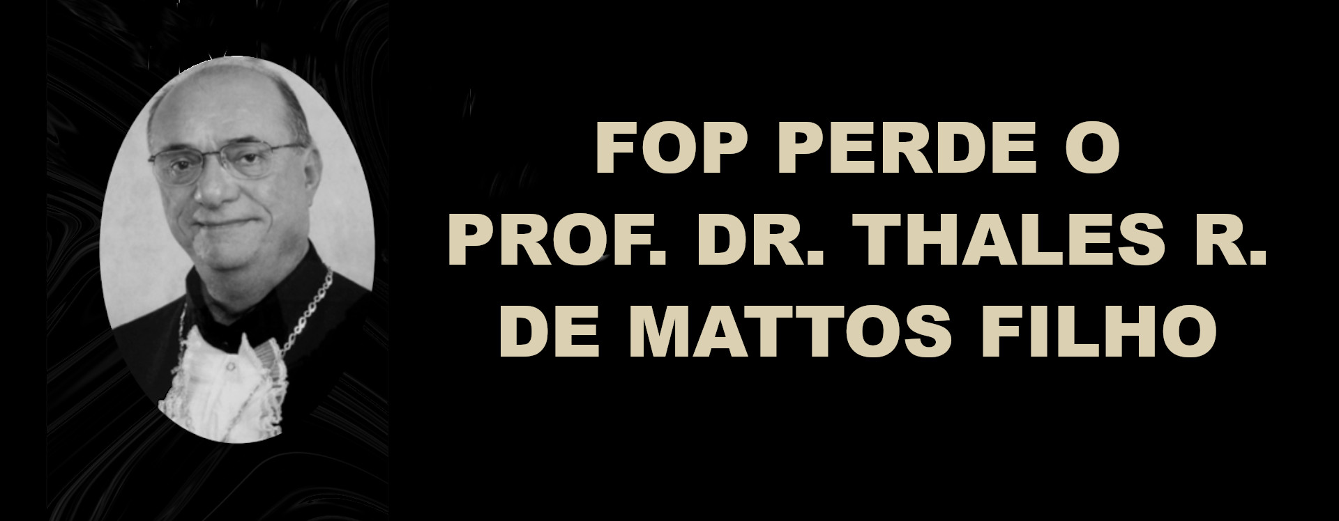 Morre Prof. Thales